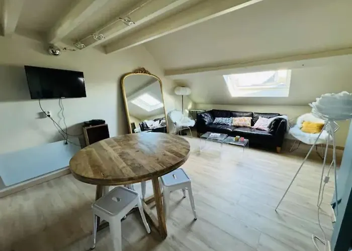 アパート Duplex Centre Historique Abbaye Aux Hommes カーン